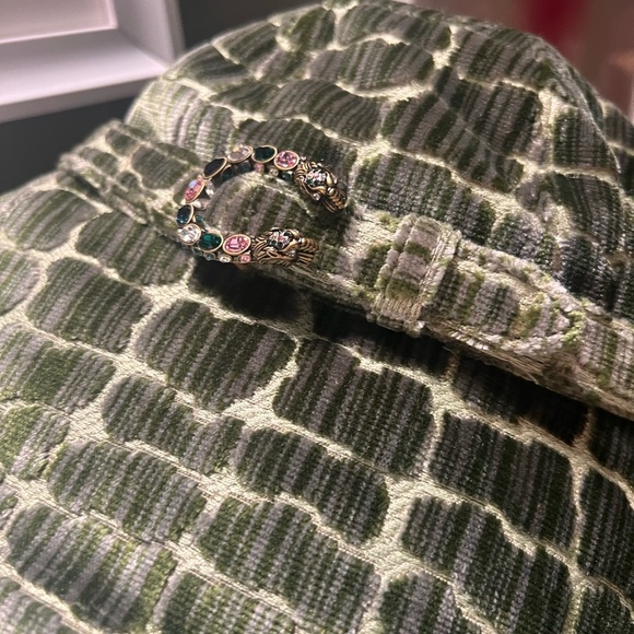 Gucci NWT green velvet bucket hat with Dionysus new with dustbag 57 cm - Picture 5 of 6